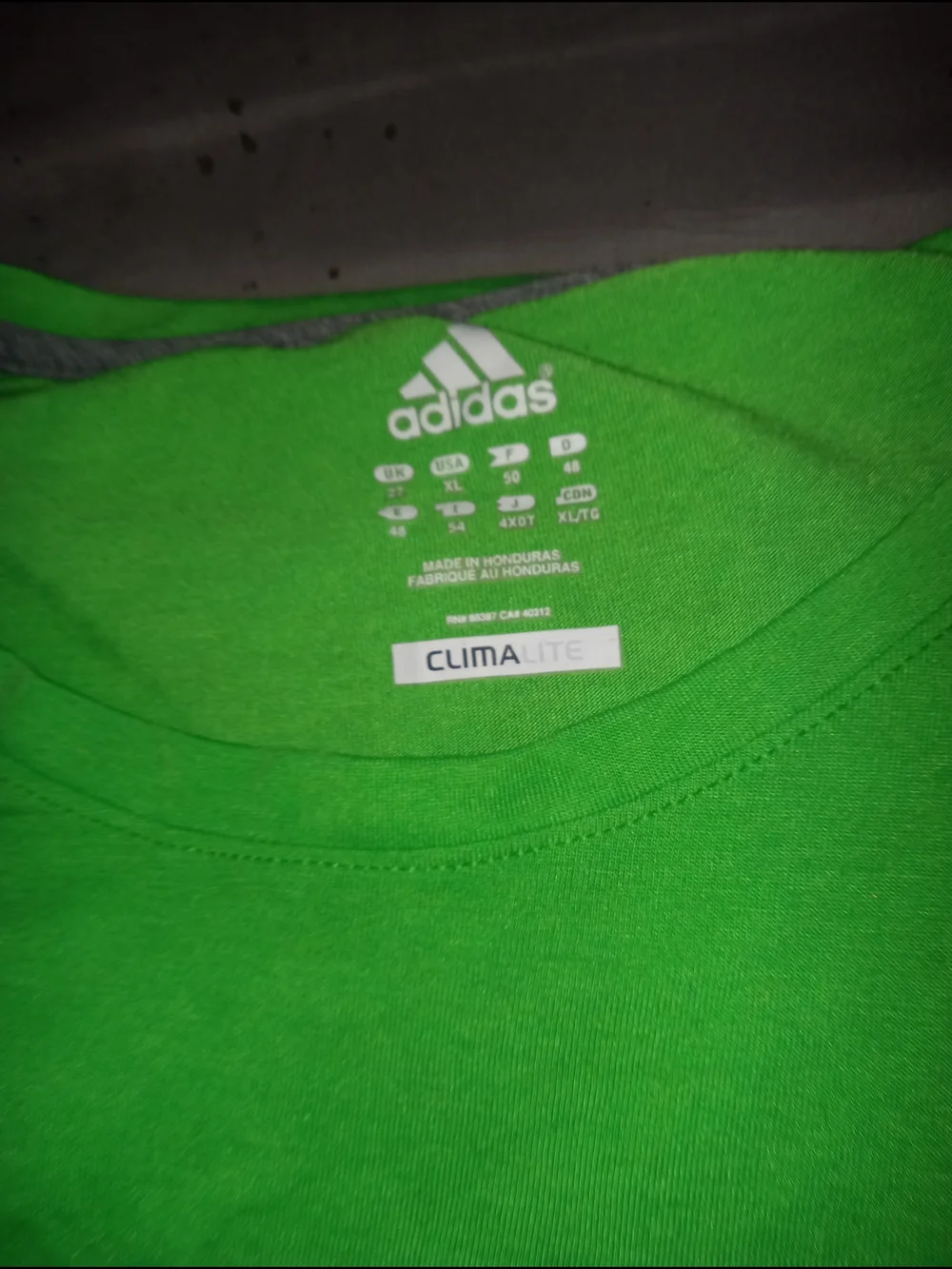 adidas Bright Green Short Sleeve Tee with Yellow Graphic A